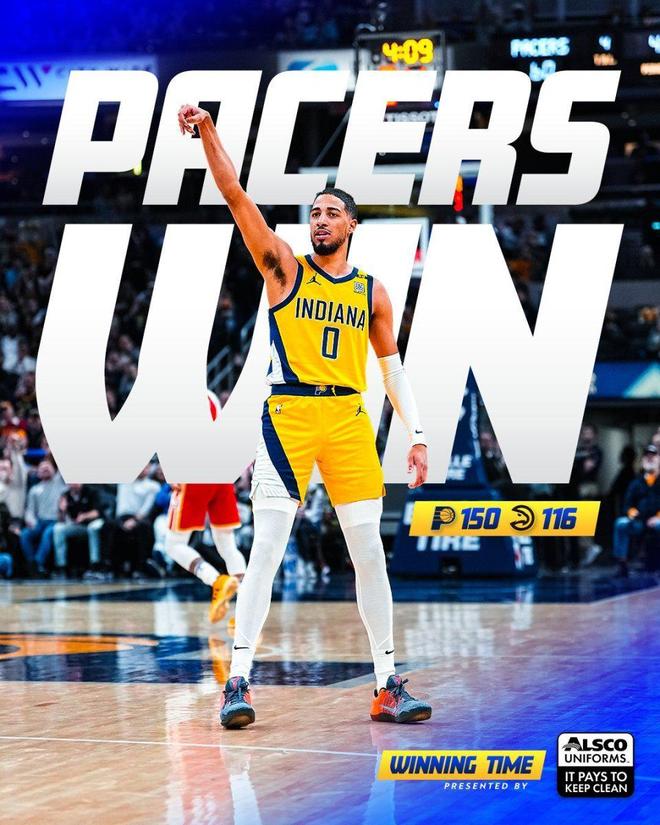 nba步行者vs老鹰_步行者6连胜战绩分析_NBA步行者对阵老鹰比赛结果
