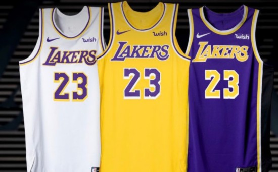 nba球队复古球衣_湖人新赛季球衣发布_勒布朗-詹姆斯球衣设计