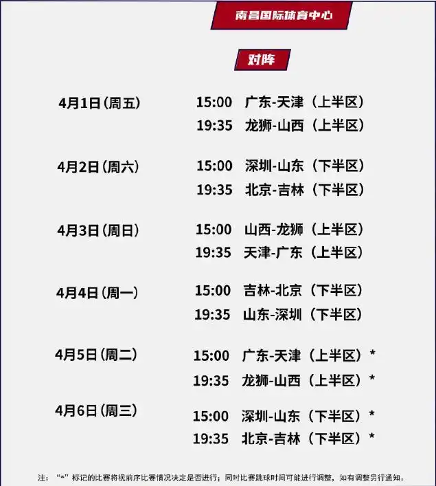 cba篮球赛程表_2021-2022赛季季后赛_CBA季后赛赛程