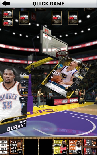 my nba2k16中文版篮球卡牌手游收集球员卡牌战斗啦