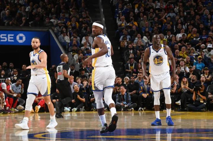 金州勇士NBA总冠军历程_nba金州勇士队视频_勇士王朝三巨头数据统计