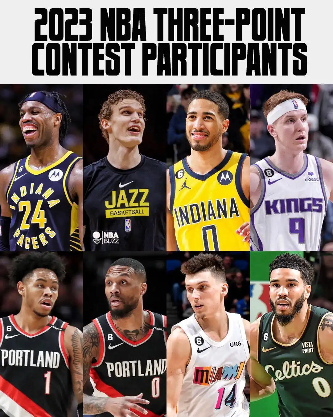 NBA全明星三分大赛名单_塔图姆利拉德参赛_nba2017全明星三分大赛