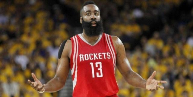 NBA 哈登个性十足大胡子吸粉无数与卡戴珊恋情引关注