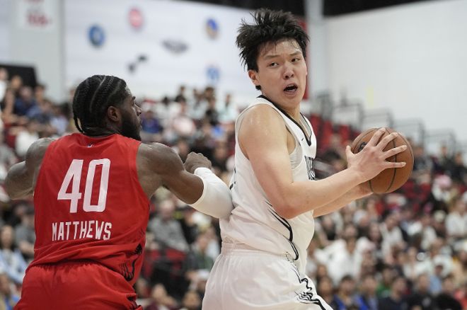 NBA夏季联赛 开拓者队火箭队比赛 杨瀚森全面表现_nba夏季联赛火箭队