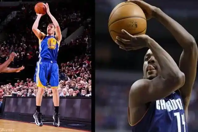 NBA投篮姿势怪异球员_nba投篮姿势_湖人鲍尔投篮姿势分析