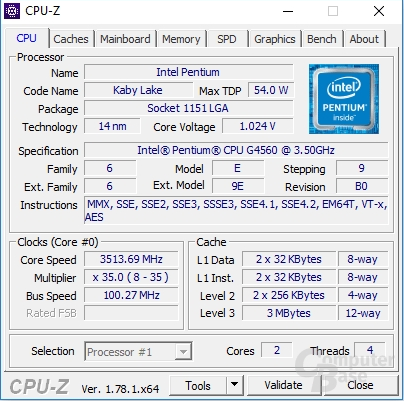 Intel G4560