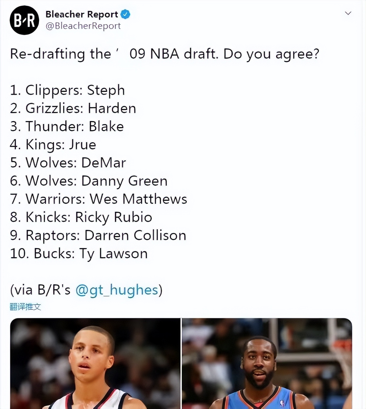 2009年NBA选秀重排_2009年nba选秀大会_斯蒂芬库里选秀分析