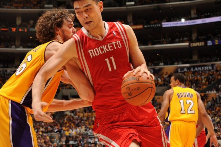 nba历史中锋_NBA四大中锋_姚明篮球技术分析