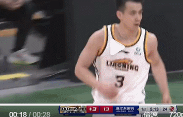 CBA季后赛半决赛G1 辽宁男篮对广厦男篮_赵继伟超远三分_cba辽宁对广厦季后赛