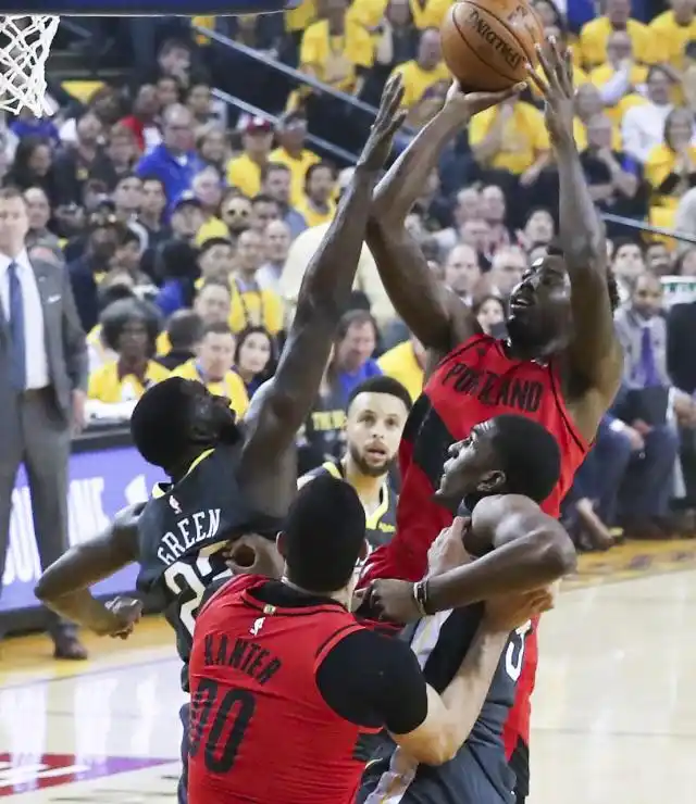 2018-2019赛季_nba2019_NBA西部决赛第二场 勇士胜开拓者