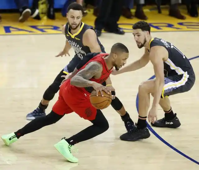 NBA西部决赛第二场 勇士胜开拓者_2018-2019赛季_nba2019