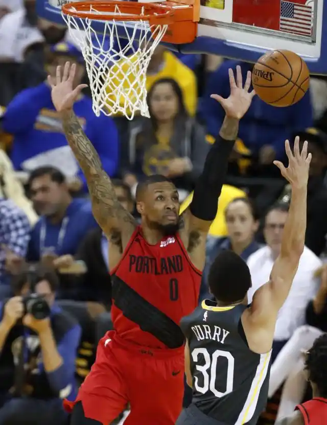 nba2019_NBA西部决赛第二场 勇士胜开拓者_2018-2019赛季
