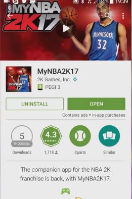 myNBA2K17来袭扫脸获虚拟货币卡牌玩法等你体验