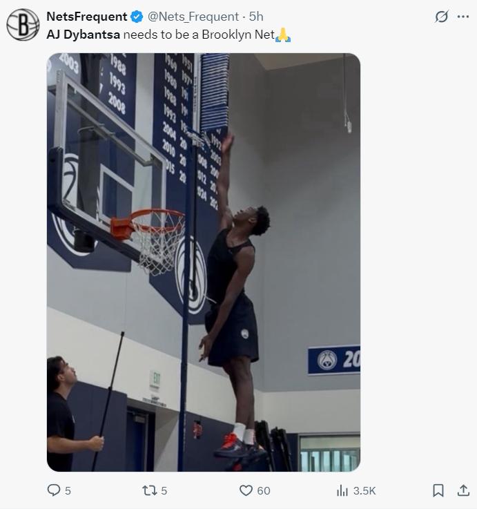 nba弹跳最好的球员_篮球运动员AJ-迪班萨 弹跳能力 2026年NBA选秀