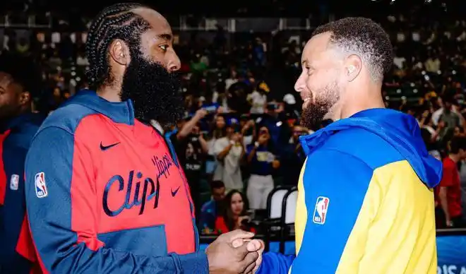 NBA勇士队险胜快船沃特斯压哨绝杀_勇士队哈登库里季前赛表现_nba季前赛勇士快船