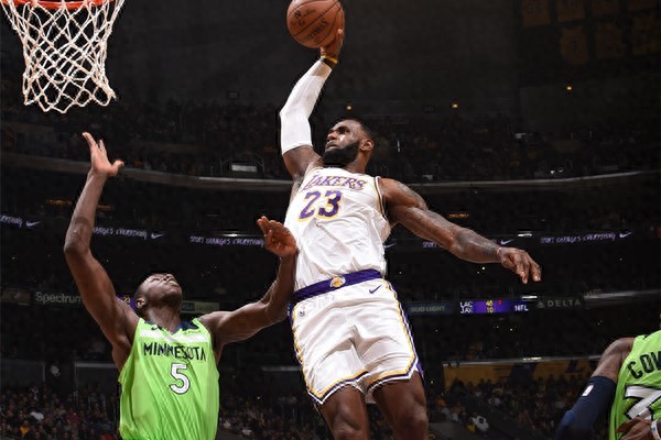 NBA 常规赛湖人主场轻取森林狼获四连胜稳居西部第一