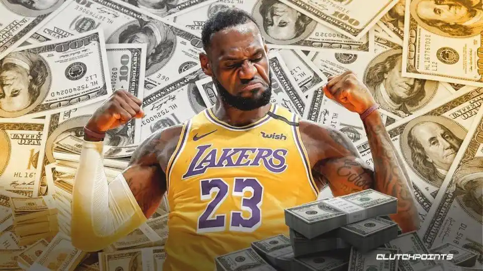 2023年NBA收入最高10位球星公布詹姆斯居首库里第二
