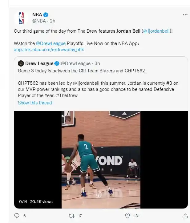 乔丹-贝尔德鲁联赛表现_乔丹.贝尔NBA_CHPT562队季后赛表现