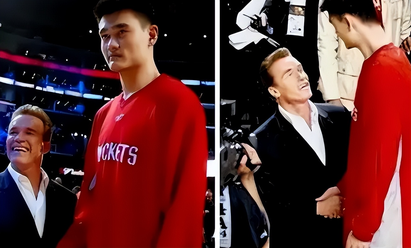 姚明身高在nba_姚明身高优势_姚明身材压迫感