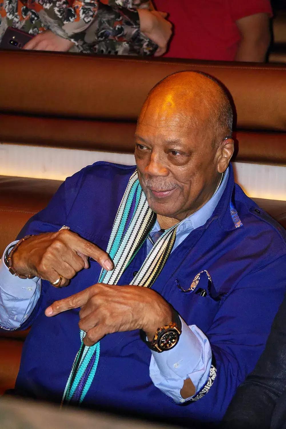 Quincy Jones JBL FEST拉斯维加斯白金派对昆西琼斯无线蓝牙耳机Q系列_bt nba