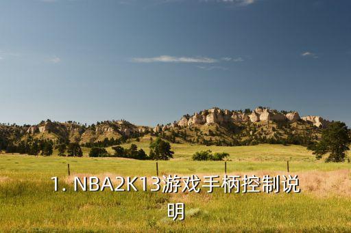 NBA2K13游戏手柄控制说明助新手轻松上手游戏操作