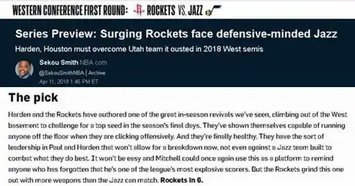 nba篮球推荐分析预测_NBA季后赛预测_东西部对阵分析