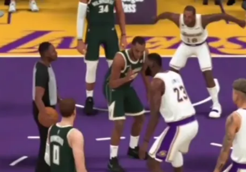 NBA2K20怎么触发打架1