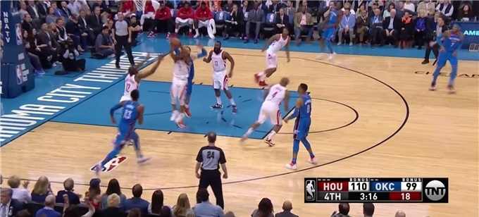 NBA雷霆队VS火箭队_nba雷霆打火箭_火箭队十六连胜