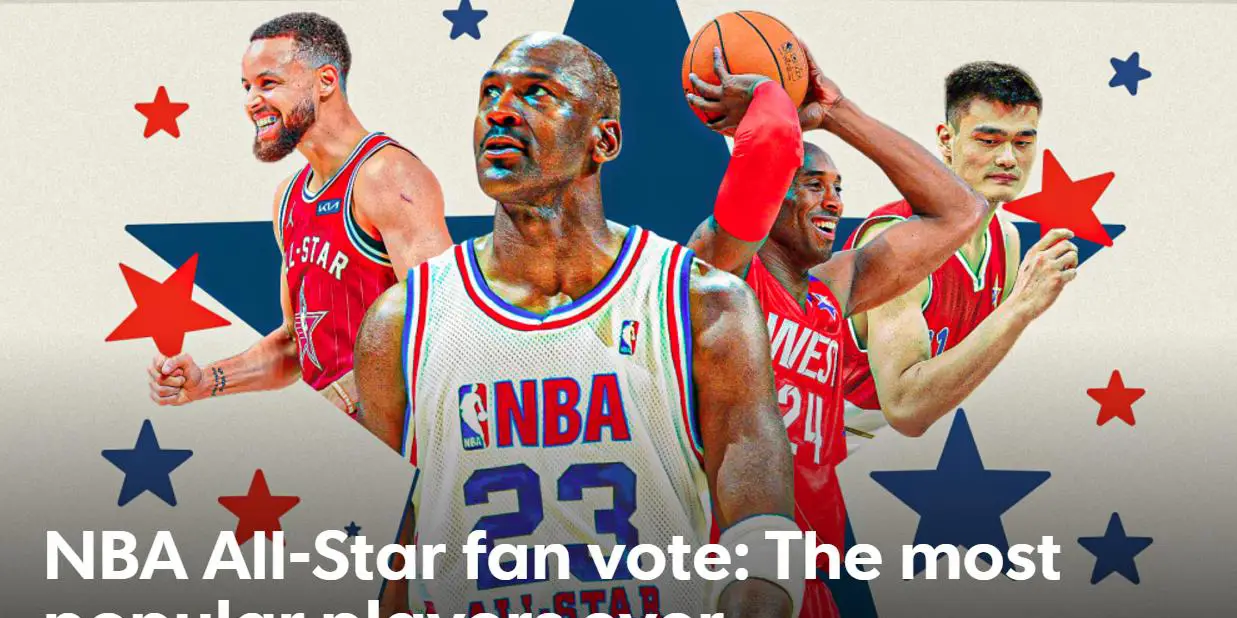 詹姆斯全明星票王次数统计_nba全明星排行_NBA历史上最受欢迎全明星球员排行榜