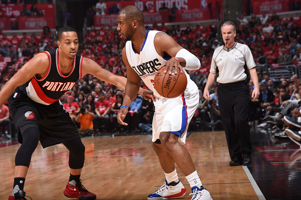 4月18日NBA季后赛首轮快船轻取开拓者保罗砍下28分